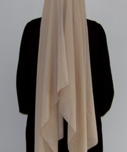 Voile en modal beige perle