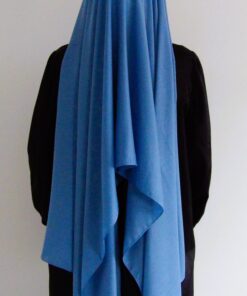 Voile en modal bleu azur