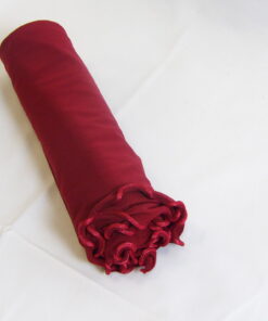 Voile en jersey luxury frisé bordeau