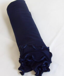 Voile en jersey luxury frisé bleu profond