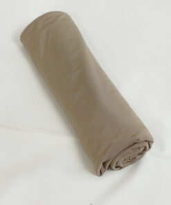 Voile Jersey luxury silk satin beige foncé
