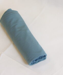 Voile Jersey luxury silk satin bleu