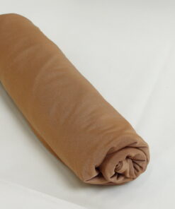 Voile Jersey luxury silk satin marron claire