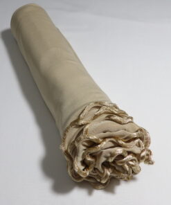 Voile jersey luxury frisé sable doré