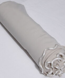 Voile en jersey luxury frisé écru