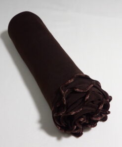 Voile en jersey luxury frisé marron