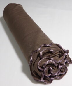 Voile en jersey luxury frisé taupe
