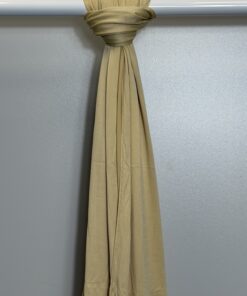 Voile en jersey luxury jaune sable
