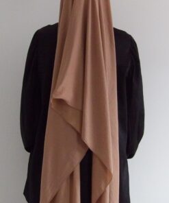 Voile en modal noisette claire